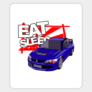 Eat Sleep JDM Lancer EVO Magnet